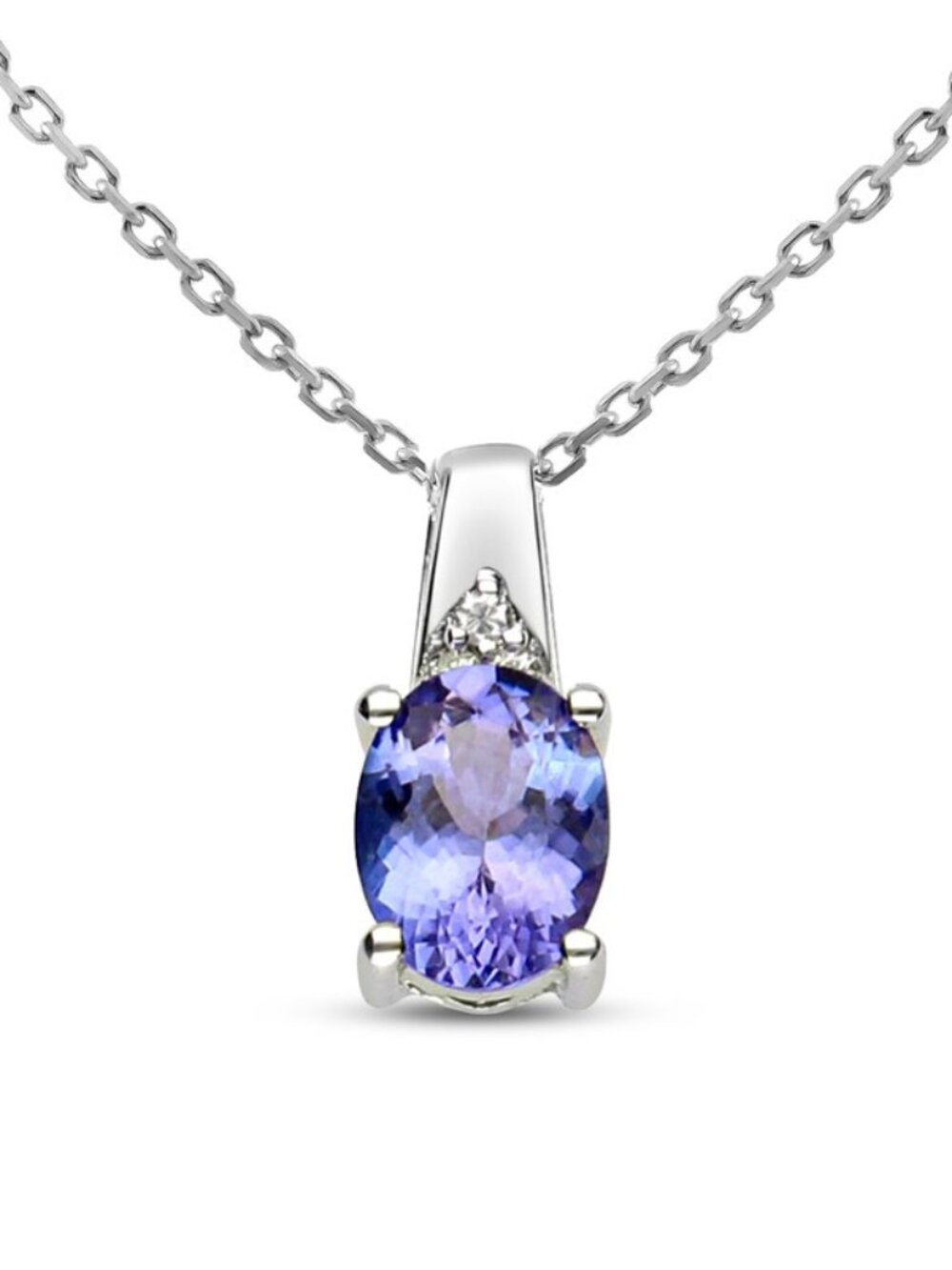 Kay tanzanite and diamond necklace